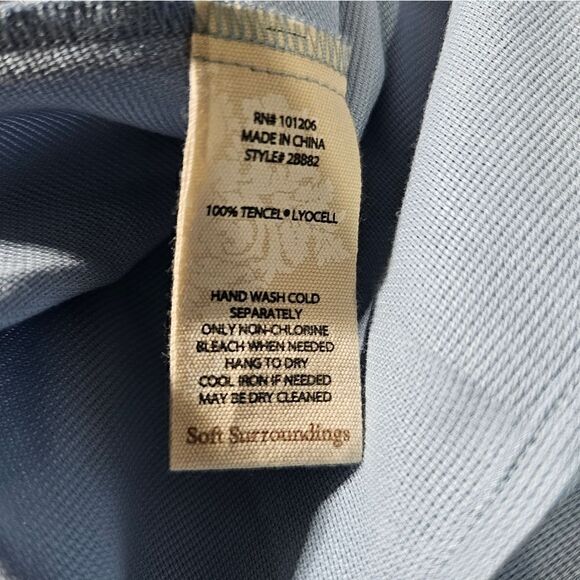 SOFT SURROUNDINGS "Bridgette" Cold Shoulder Tencel Dress - Size Large - Picture 7 of 7